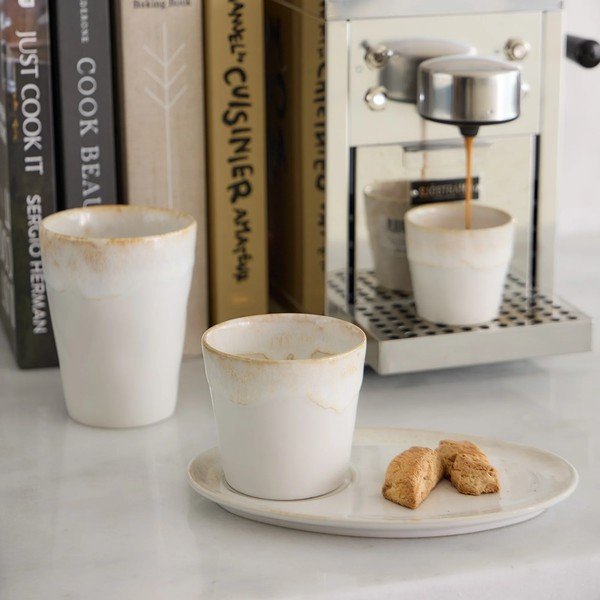 Balta/bēša māla tasīte 210 ml Grespresso – Costa Nova-image-1