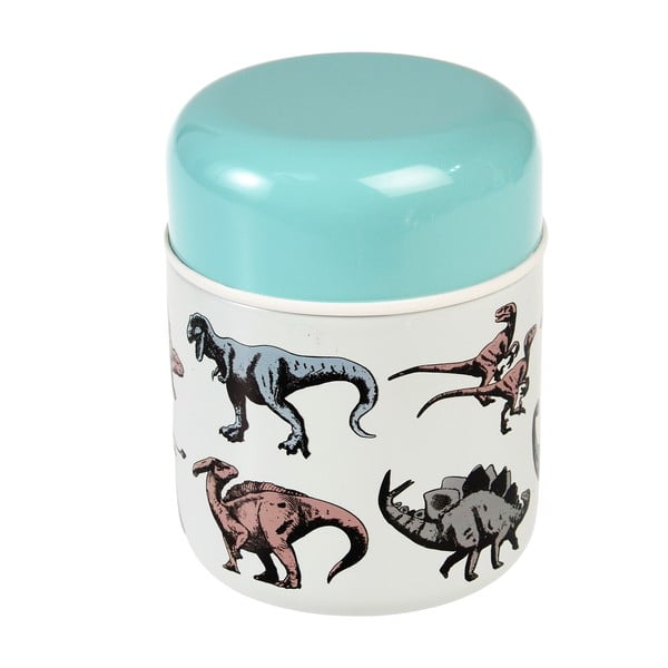 Zils/krēmkrāsas termoss pārtikai/bērnu 280 ml Prehistoric Land – Rex London