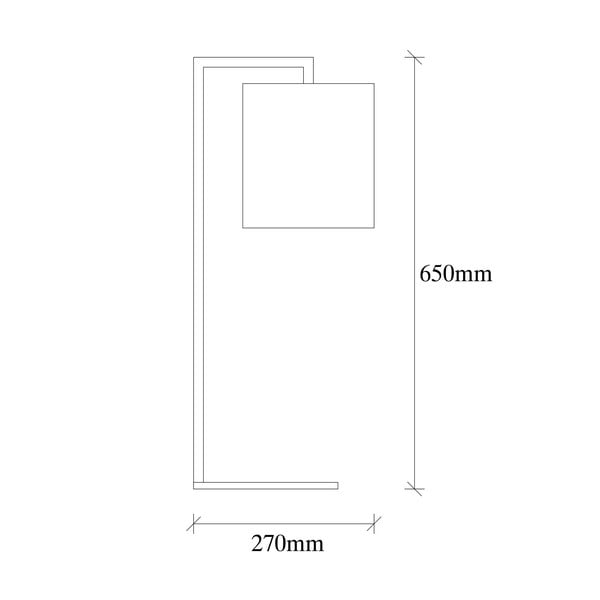 Melna ar bēšu galda lampa Opviq lights Profils-image-3