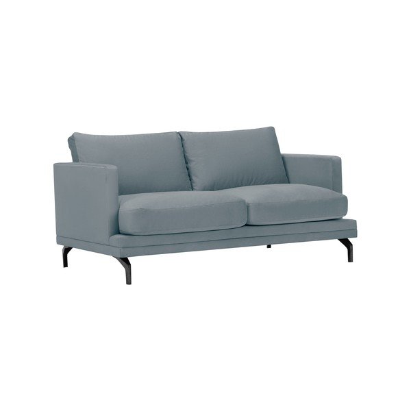 Pelēks dīvāns ar kāju balstu melnā krāsā Windsor & Co Sofas Jupiter-image-1