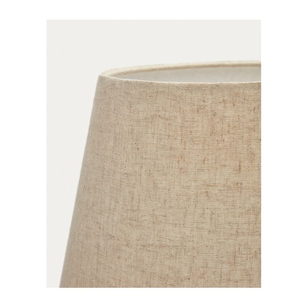 Melna/bēša galda lampa ar auduma abažūru (augstums 60 cm) Torrent – Kave Home-image-4