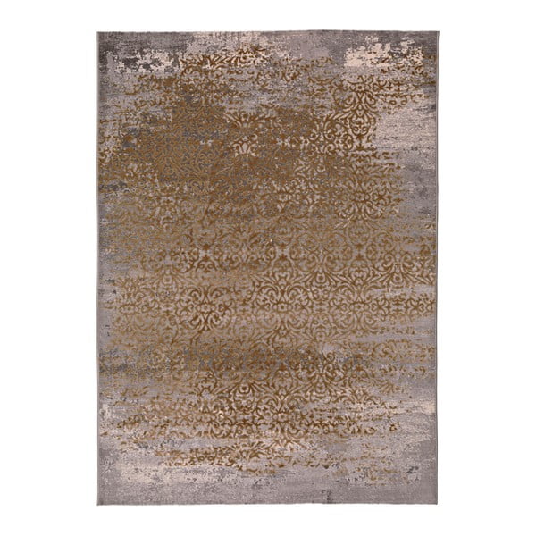 Pelēks un zelta Universal Danna Gold paklājs, 120 x 170 cm