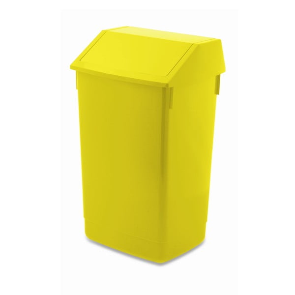 Dzeltens atkritumu tvertne ar vāku Addis, 41 x 33,5 x 68 cm