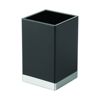 Melna uzglabāšanas kaste iDesign Clarity, 6 x 6 cm