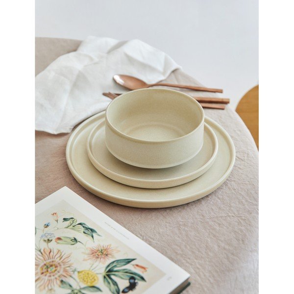 Bēšu keramikas trauku komplekts (18 gab.) Bonami Selection Malia-image-1