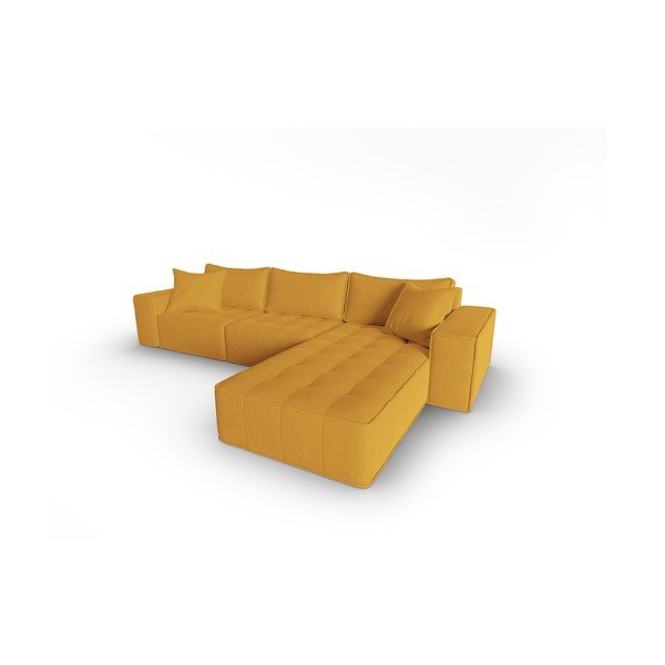 Dzeltens stūra dīvāns (ar labo stūri) Mike – Micadoni Home-image-3