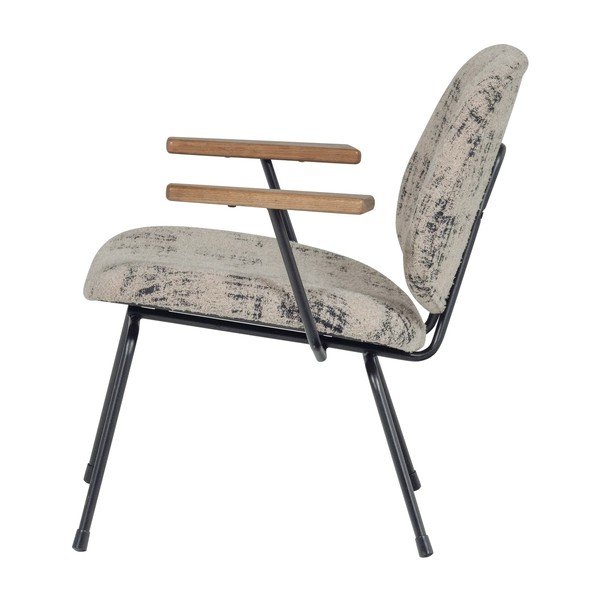 Bēšs atpūtas krēsls no šenila auduma Aure – WOOOD-image-3