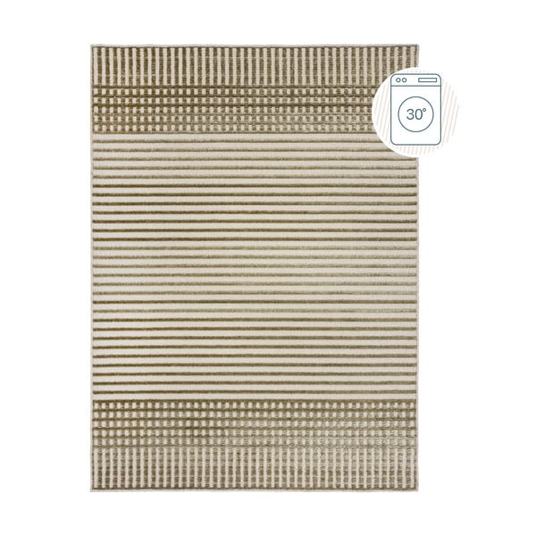 Zaļš mazgājams paklājs no šenila 200x320 cm Elton – Flair Rugs