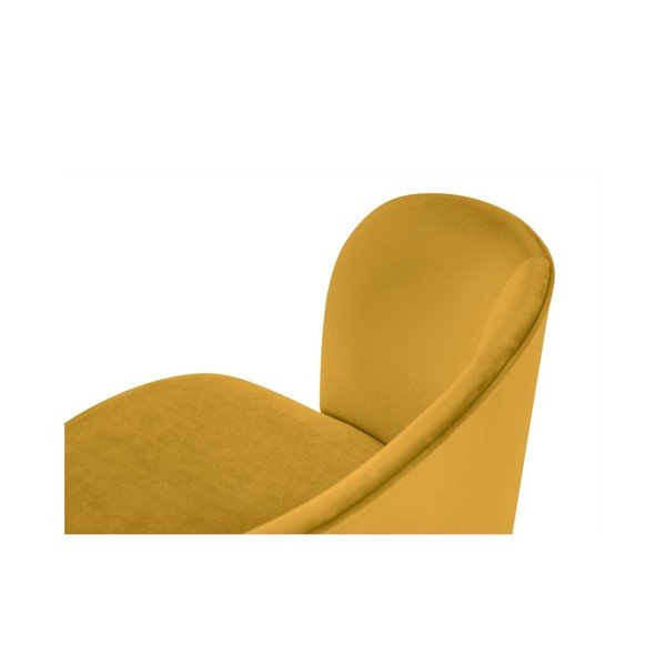Dzeltens samta ēdamistabas krēsls Windsor & Co Sofas Aurora-image-3