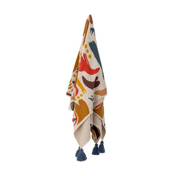 Atpūtas pleds no pārstrādātas kokvilnas 160x130 cm Horus – Bloomingville-image-1