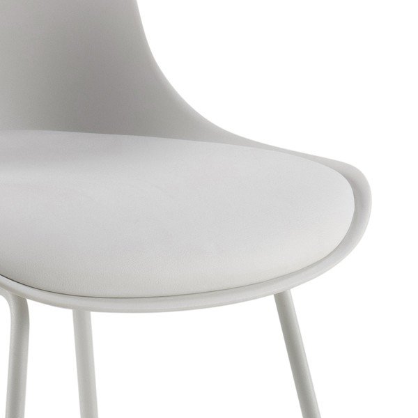 Balts bāra krēsls (sēdekļa augstums 76 cm) Tina – Actona-image-4