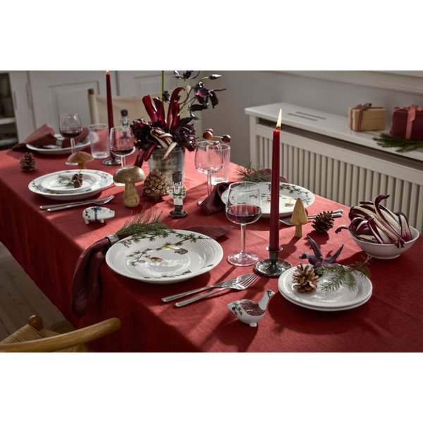 Balts porcelāna šķīvis ar Ziemassvētku motīvu ø 27 cm Hammershøi Christmas – Kähler Design-image-4