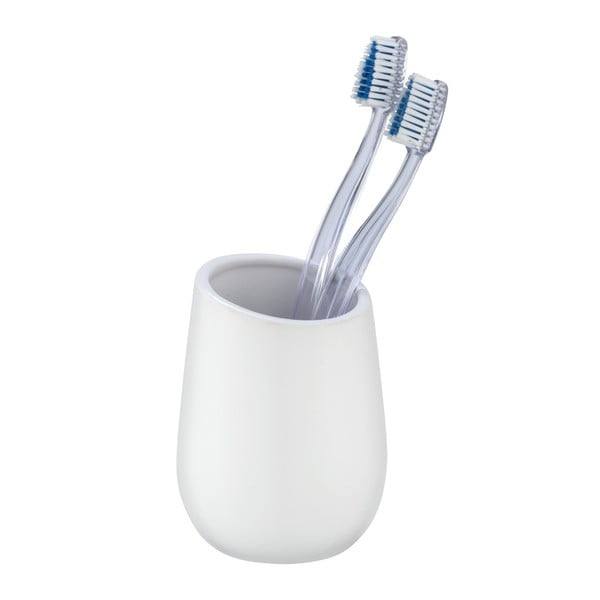 Balta keramikas krūzīte zobu birstei Wenko Badi-image-1