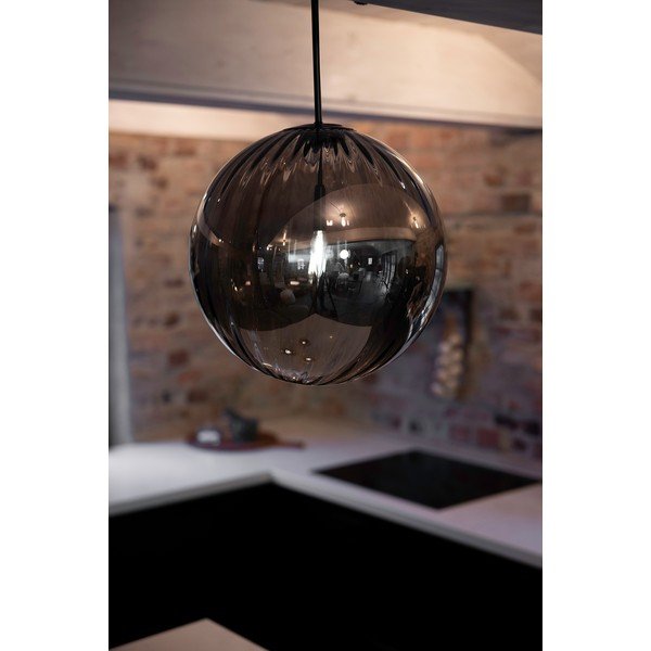 Melna piekaramā lampa ar stikla abažūru ø 35 cm Fengari – Markslöjd-image-2