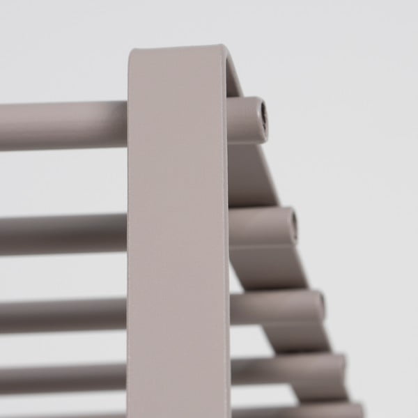 Pelēkbrūns metāla sienas pakaramais ar plauktu 70 cm Rex – Spinder Design-image-3