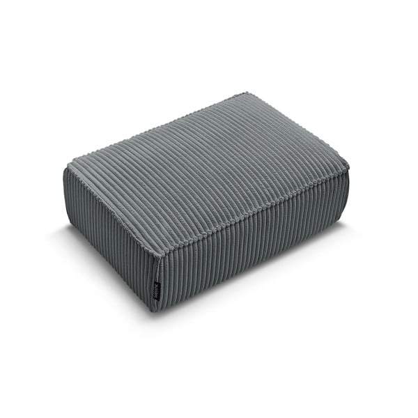 Tumši pelēks velveta kāju soliņš Chelsea – Bobochic Paris-image-4