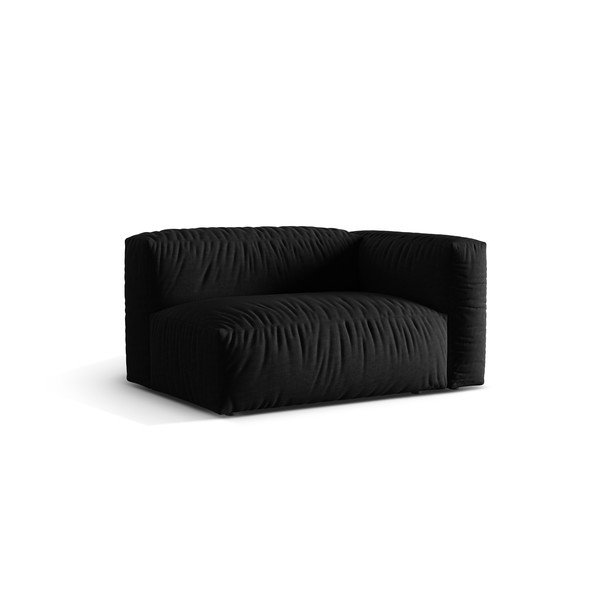 Melna modulārā dīvāna daļa (ar labo stūri) Martina – Micadoni Home-image-2