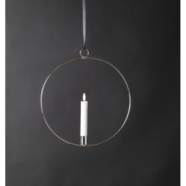 Sudraba krāsas gaismas dekors Flamme Ring – Star Trading-image-1