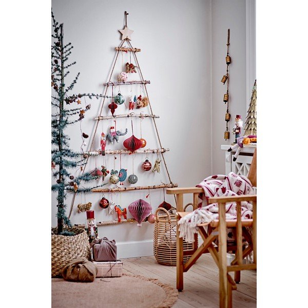 Koka Ziemassvētku figūriņas (2 gab.) (augstums 38 cm) Darren – Bloomingville-image-1