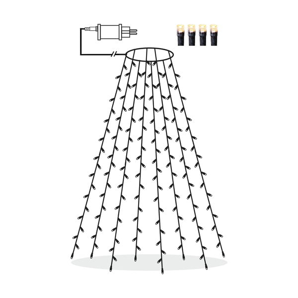 Lampiņu virtene ar Ziemassvētku motīvu spuldžu skaits 160 gab. garums 200 cm Serie LED – Star Trading