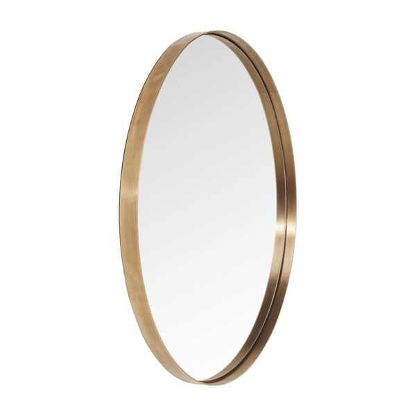 Kare Design Apaļš izliekts spogulis ar vara krāsas rāmi, ⌀ 100 cm-image-1