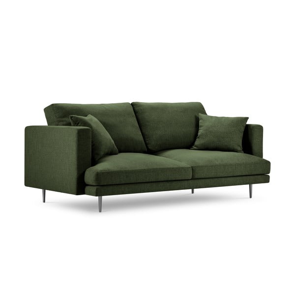 Zaļš trīsvietīgs dīvāns Milo Casa Piero, 220 cm-image-4