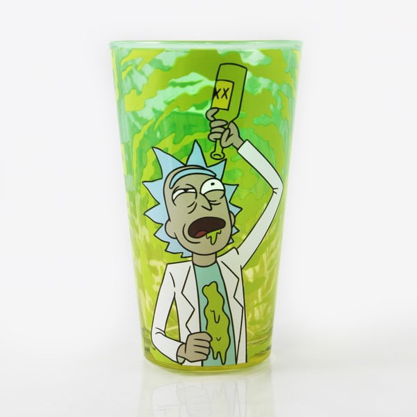 Zaļa glāze Big Mouth Inc. Rick & Morty Wrecked, 470 ml