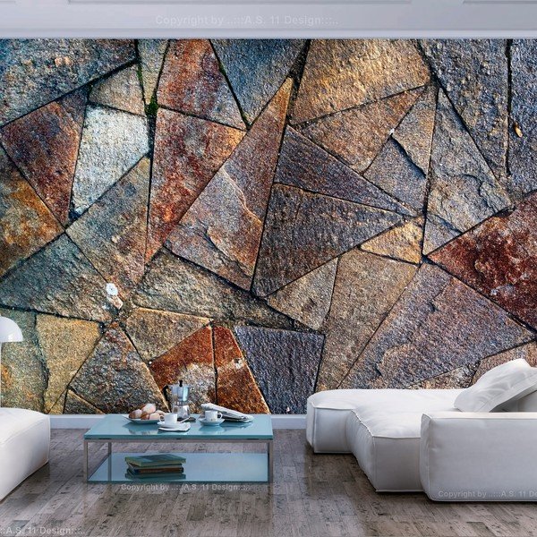 Lielformāta tapetes Artgeist Colourful Pavement Tiles, 400 x 280 cm-image-1