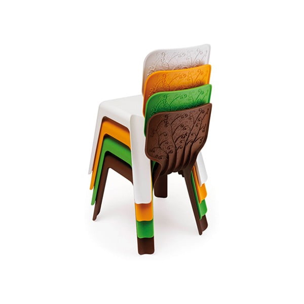 Bērnu zaļš stackable krēsls Magis Alma-image-2