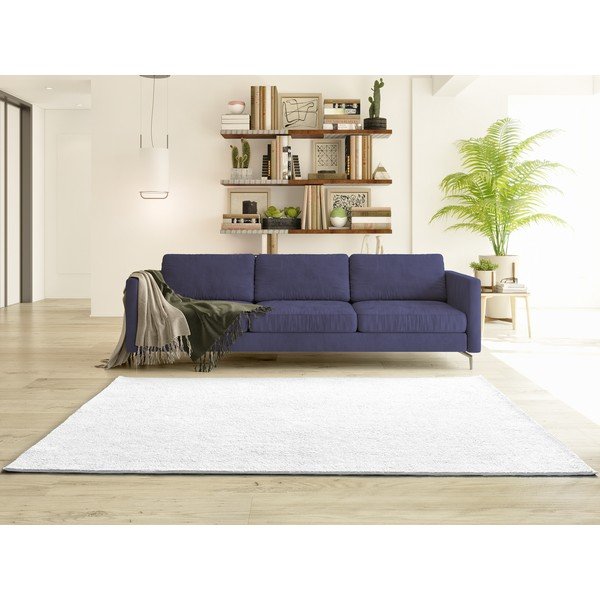 Krēmkrāsas mikrošķiedras paklājs 160x220 cm Coraline Liso – Universal-image-2