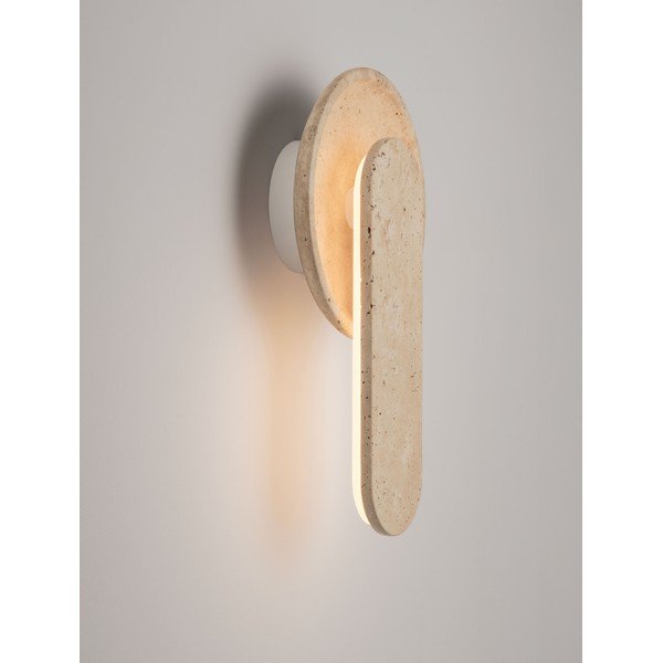 Bēša akmens LED sienas lampa Mavis – Nova Luce-image-4
