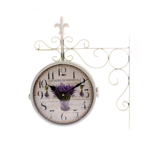 Metāla sienas pulkstenis ar termometru Dakls Tulip