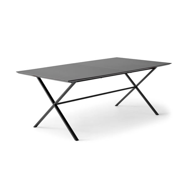 Melns izvelkams ēdamgalds ar melnu galda virsmu 90x165 cm Meza – Hammel Furniture