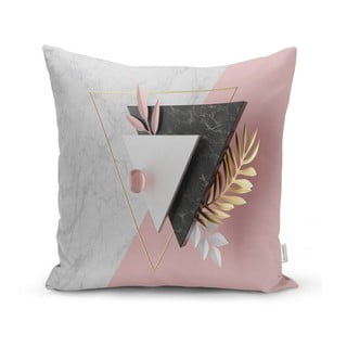 Spilvendrāna Minimalist Cushion Covers BW Marble Triangles, 45 x 45 cm