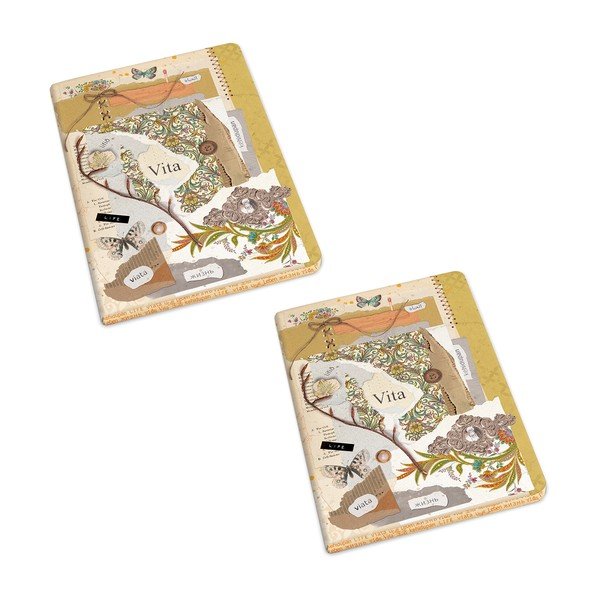 A5 izmēra klades 192 lpp. (2 gab.) Vita – Kartos-image-1