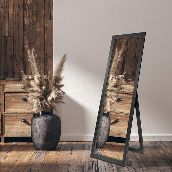 Spogulis melnā rāmī Styler Sicilia, 46 x 146 cm-image-1