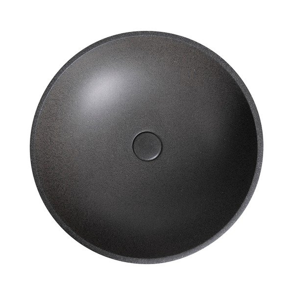 Tumši pelēka betona apaļa izlietne ø 44 cm Turf – Sapho-image-2