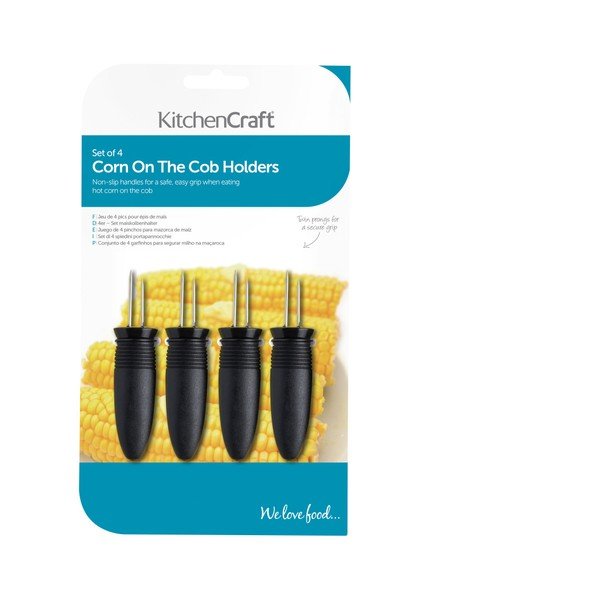 4 kukurūzas turētāju komplekts Kitchen Craft Corny-image-1