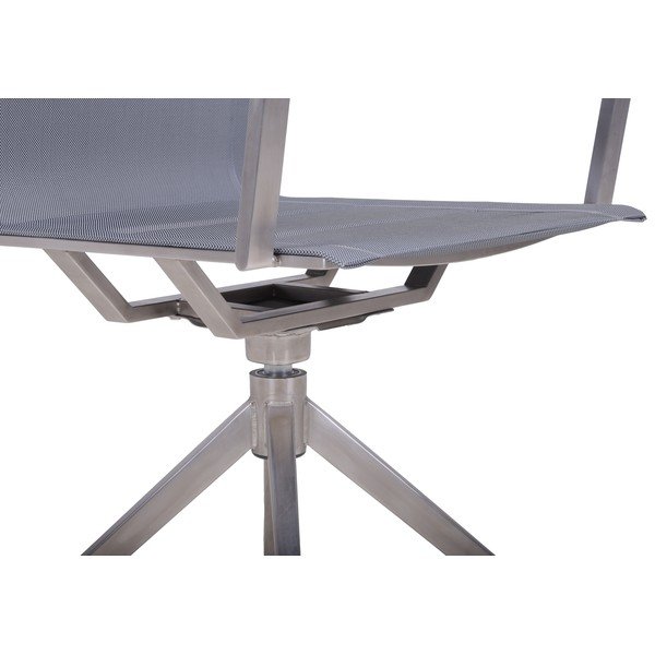 Pelēks metāla dārza krēsls Salida – Garden Pleasure-image-4