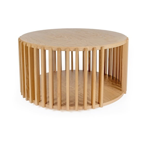 Ozolkoka kafijas galdiņš Woodman Drum, ø 83 cm-image-3