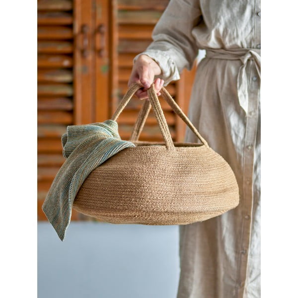 Džutas uzglabāšanas grozs ø 44x33 cm Nomie – Bloomingville-image-1