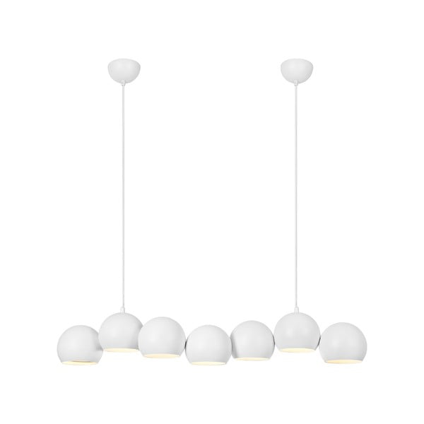 Balta piekaramā lampa ar metāla abažūru Cupolo – Markslöjd