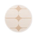 Bēšs/ziloņkaula krāsas apaļš iekštelpu un āra paklājs ø 160 cm Duet Bowen – NORTHRUGS