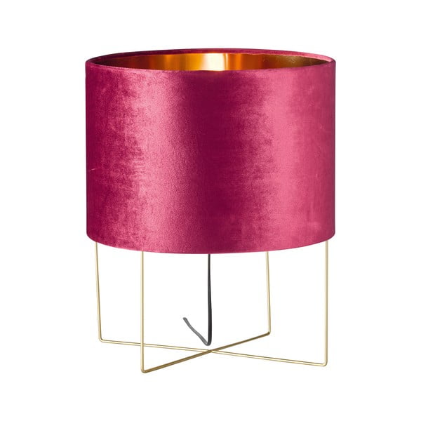 Violeta galda lampa no auduma (augstums 43 cm) Aura – Fischer & Honsel