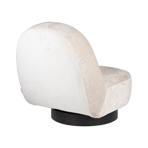 Krēmkrāsas samta atpūtas krēsls Eden – Zuiver-image-4