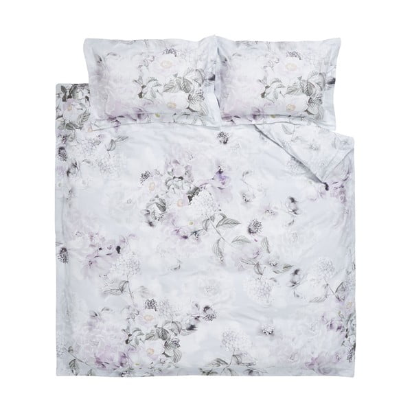 Violeti pelēka kokvilnas gultasveļa Bianca Amethyst, 135 x 200 cm