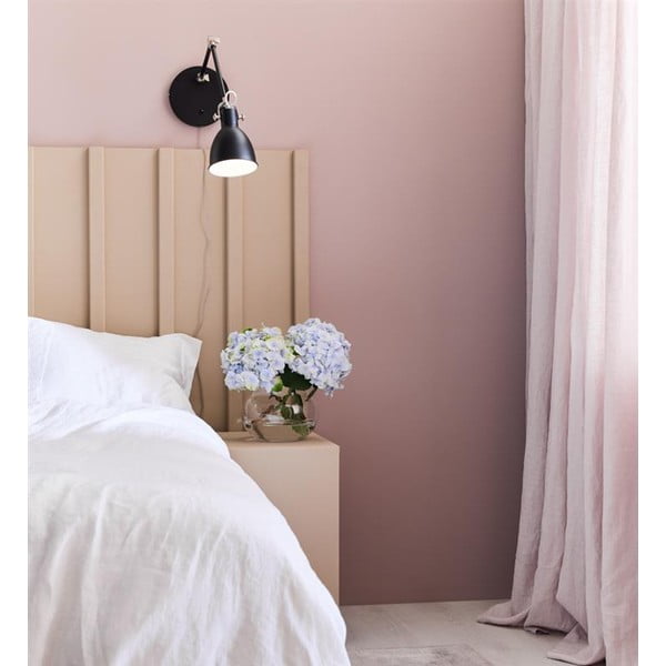 Melna sienas lampa Markslöjd House, statīva garums 84,5 cm-image-2