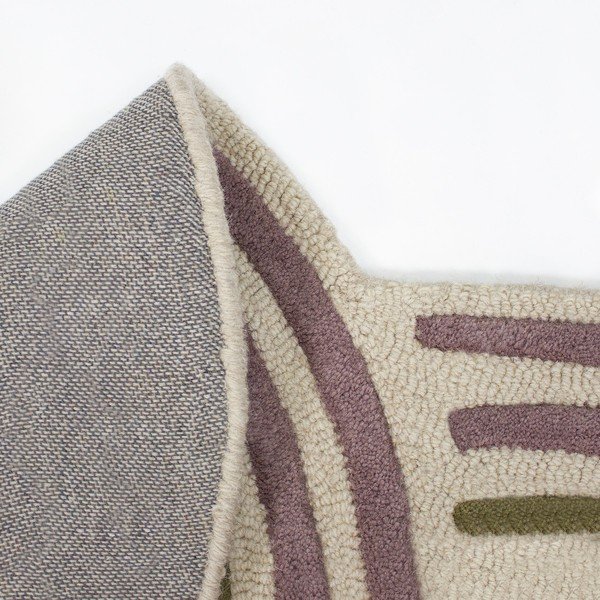 Zaļš ar rokām darināts vilnas paklājs 140x200 cm Spiral Shaped  – Flair Rugs-image-4