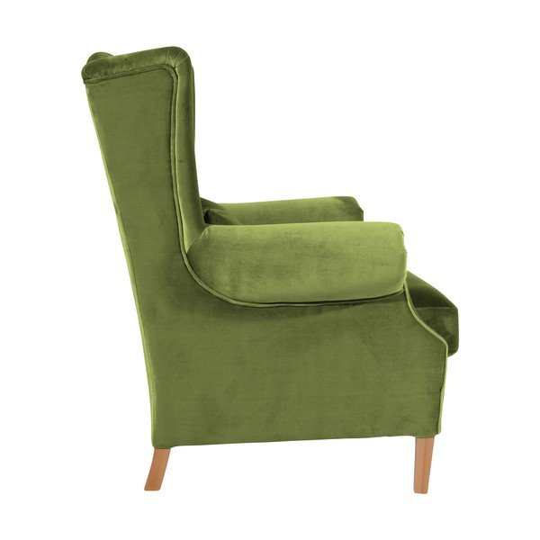 Olīvzaļš samta atzveltnes krēsls Max Winzer Harvey Velvet-image-4