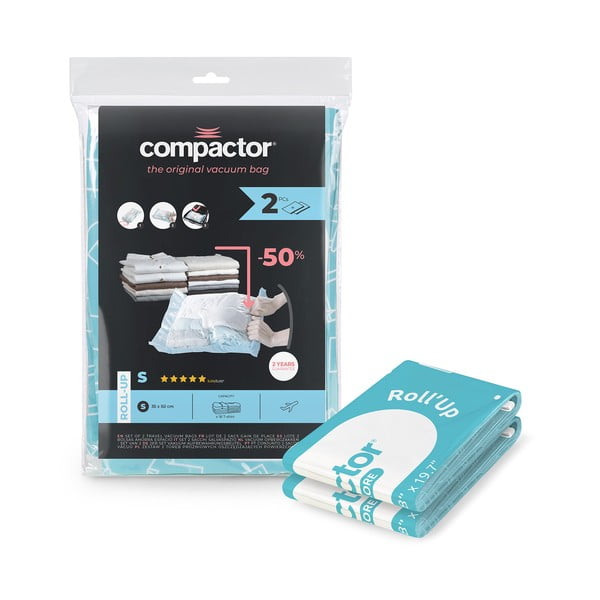 Vakuuma maisi apģērbam (2 gab.) Roll Up S – Compactor